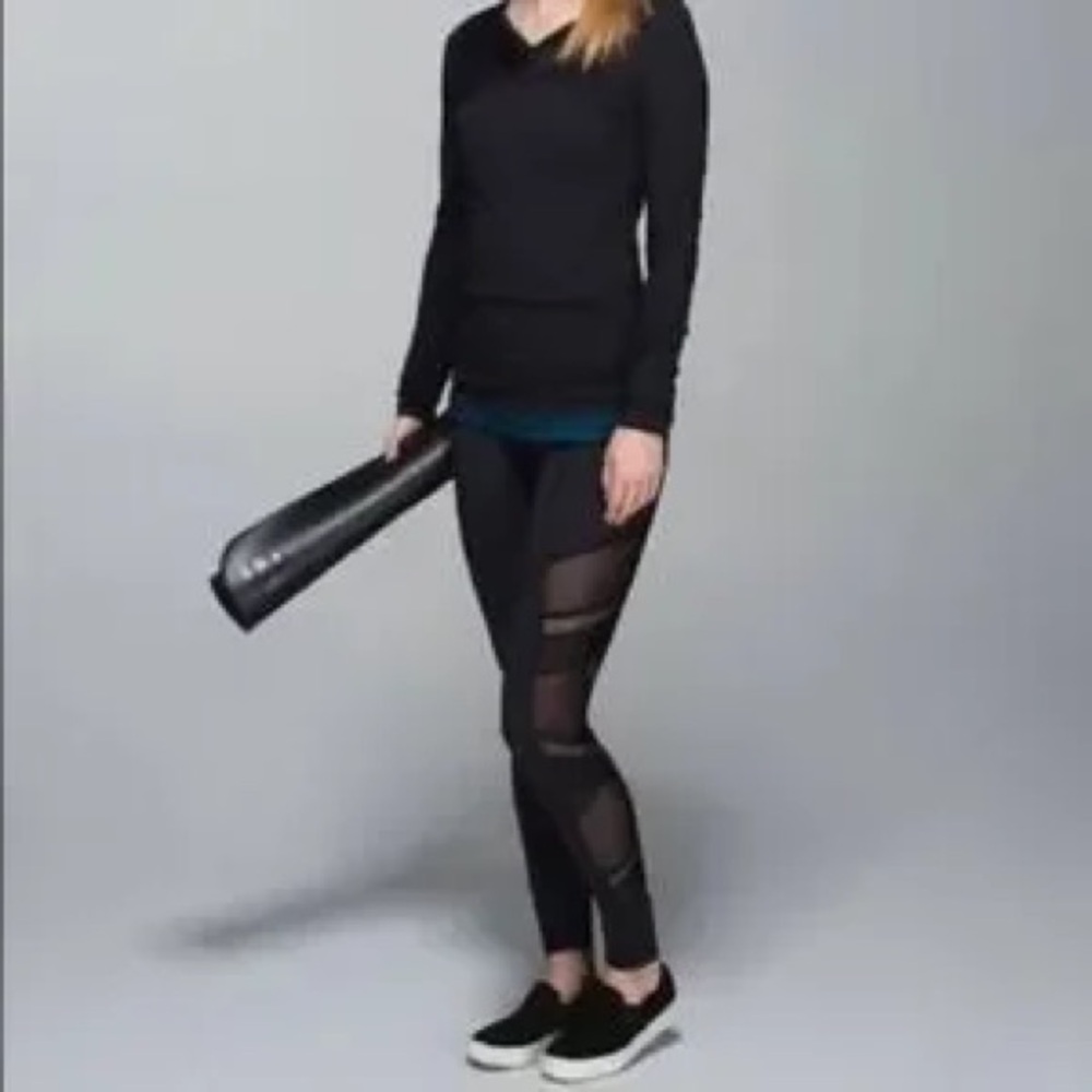 Lululemon Just Breathe Mesh Pants Black Size 2